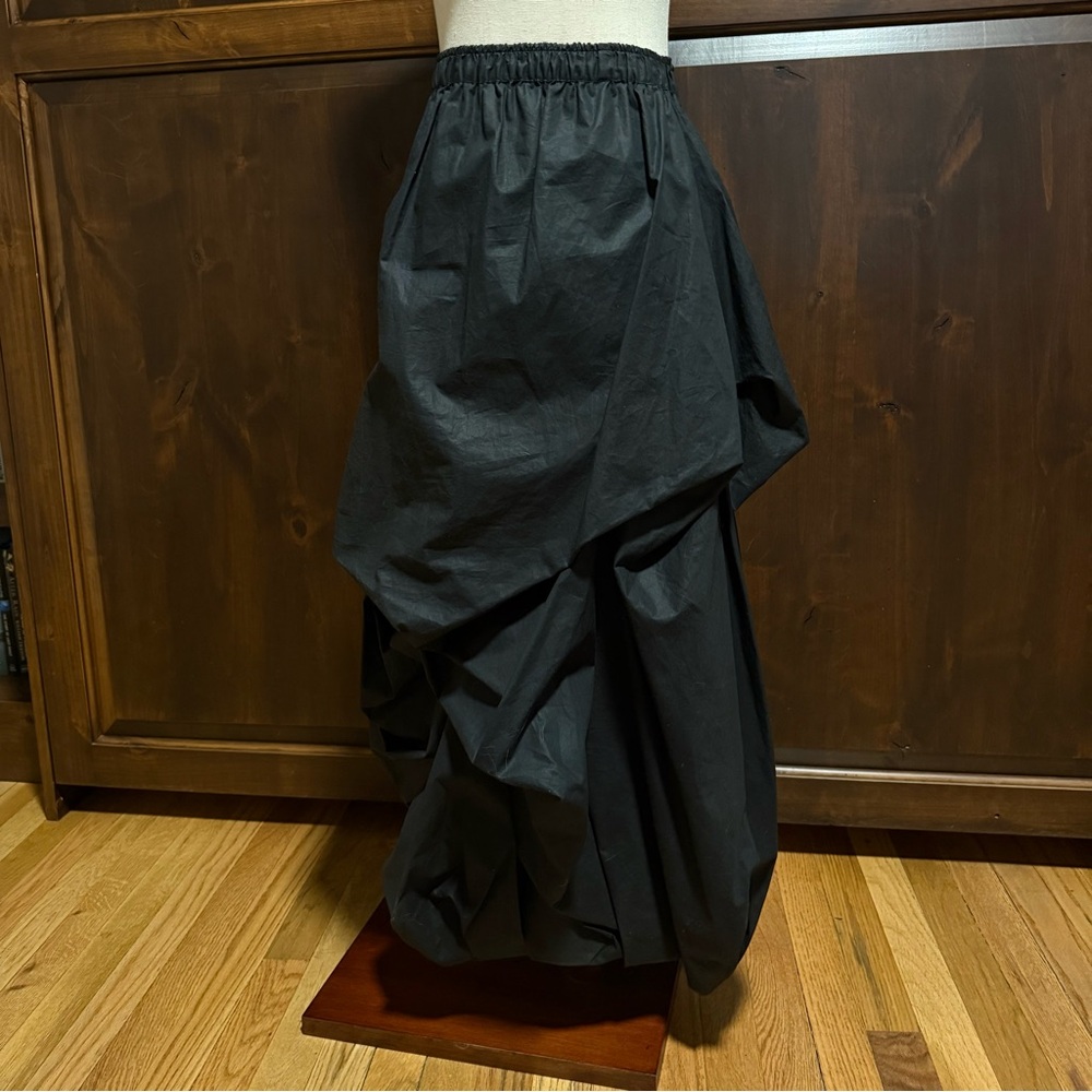 Black Lilith Asymmetrical Maxi Bubble Skirt